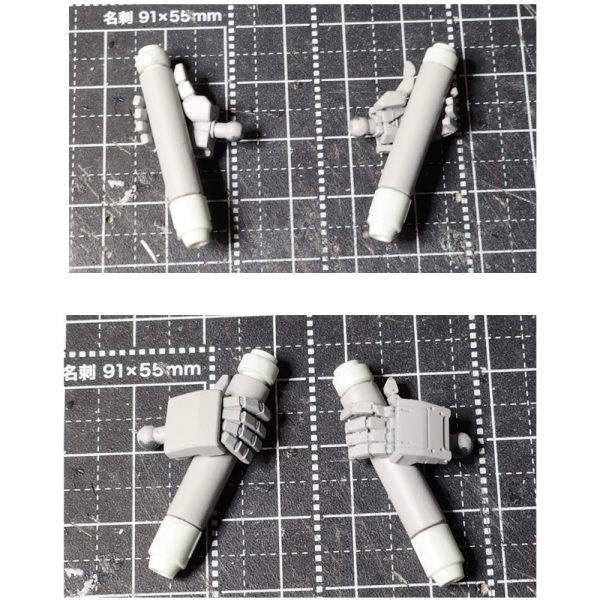 ＨＧのＺＺ改修【ビームサーベル編】ＨＧのＺＺには、ビームサーベルの持ち手が右のみ付属なので両手に持つことができません。そこで左手の持ち手をビールダーズパーツの武器持ち手を切り刻んで、なんちゃって持ち手を制作。あとグリップ位置が下すぎるので、位置を上に移動する改修をしました。【ビームサーベルのグリップ位置変更】下の位置にダボ接続をネオジムを使い、上の位置に変更。ビームサーベル側、持ち手にネオジムを仕込み、ビームサーベルの方はネオジムをプラ板で蓋をし、ダボ穴もふさいでます。【左手の持ち手制作】ビルダーズパーツの武器持ち手を指関節で切断して再接続し、右手の形に似せる。完璧ではないけど許容範囲かなｗ（6枚目）