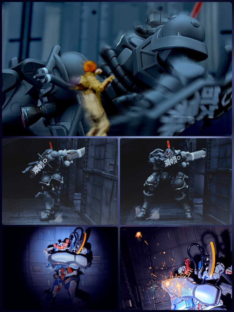 エグザベ:うわぁっ…嘘だろ！？軍警アラガ:ラゴウチ！　貴様ぁよくも俺のマブを！