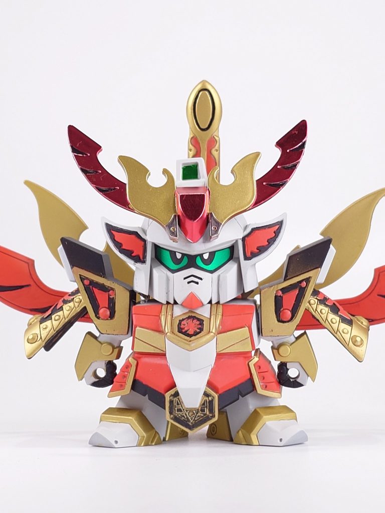 以下使用塗料G:ガイアノーツ T:タミヤ C:クレオス下地:C グレーサフ墨入れ :T ダークブラウントップコート:G 艶消し白:G  ニュートラルグレー1赤:G フレイムレッド金:C(水性)スーパーファインゴールド黒:C(水性)ブラック肩アーマーデティールが少し間延びしてしまったので完全に新規で彫りなおせば良かったかなと少し反省