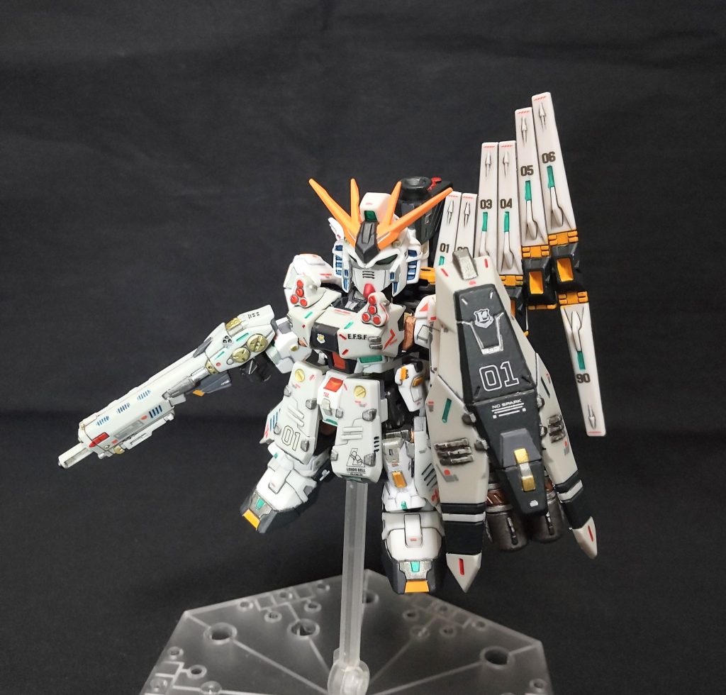 HWSフル装備。このゴテゴテ感が溜まりませんね～😆。ハイメガシールドの塗り分け、地味にめんどくさい😓。