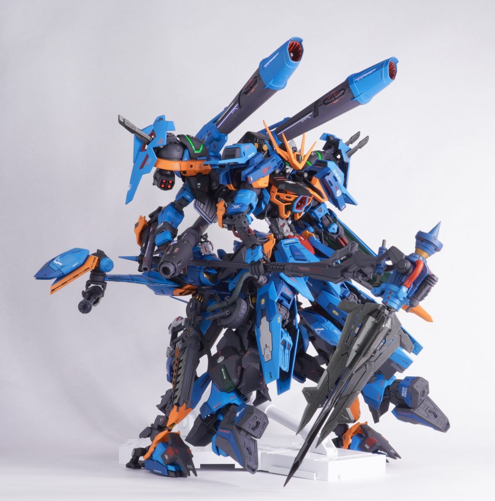 二脚状態これで立ってる脚は主にHG1/72境界戦機メイレスゴウヨウとフルメカニクスグレイズで成り立ってます😌