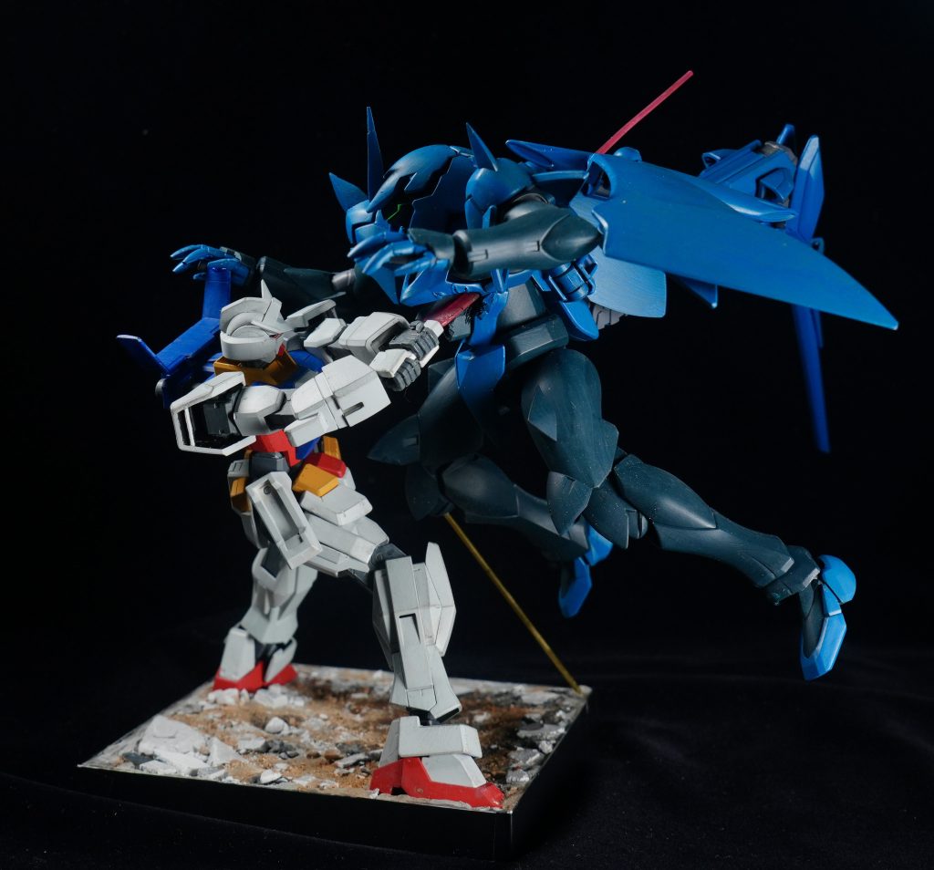 1/144HG ガンダムAGE-1＆1/144HG ガフラン–2枚目/制作者：kawadora1123