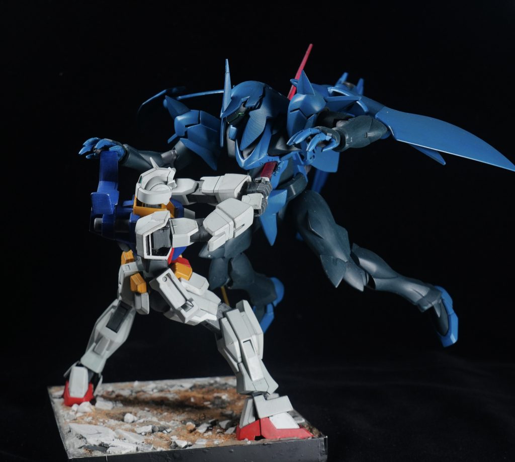 1/144HG ガンダムAGE-1＆1/144HG ガフラン–3枚目/制作者：kawadora1123
