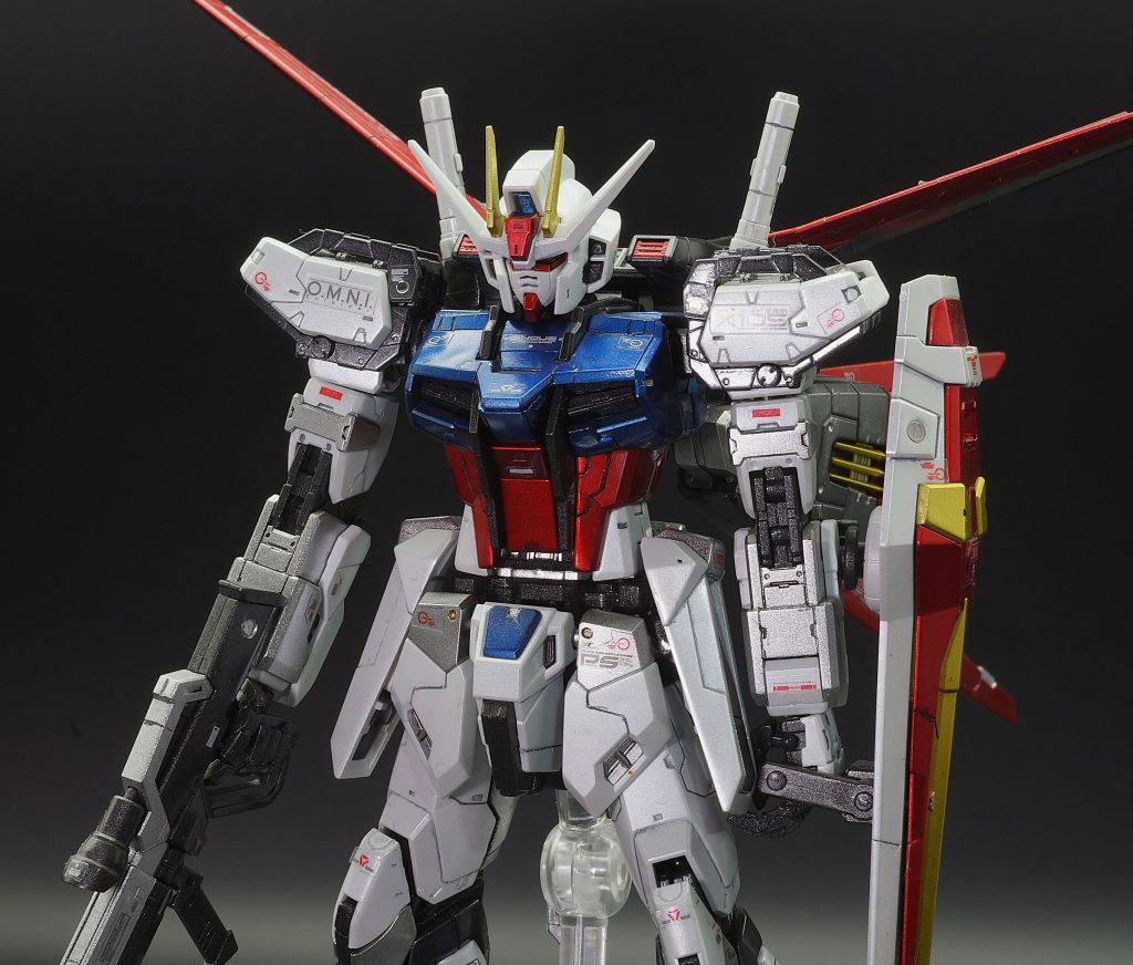 RG 1/144 エールストライクガンダム　メタリック塗装