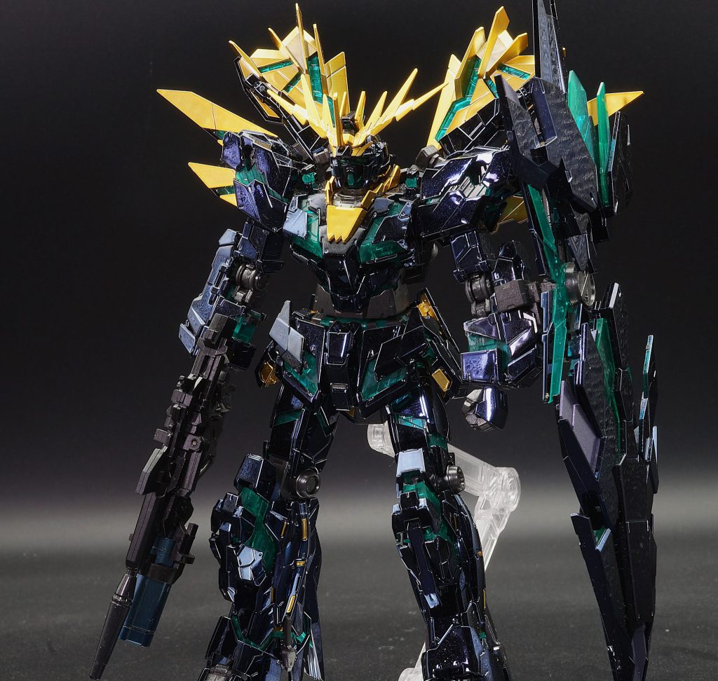 RG バンシィ・ノルン (最終決戦仕様) [スペシャルコーティング]部分塗装