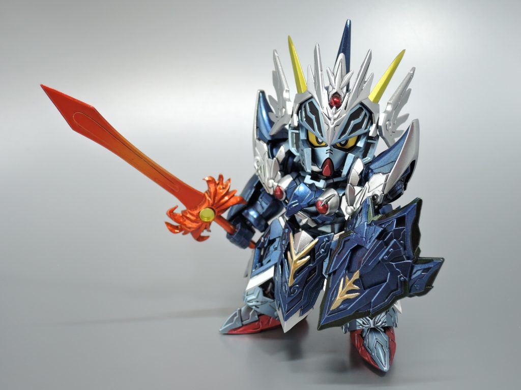 炎の剣はプラ板とエポパテでスクラッチ。雰囲気がでていればよし！！〇ウイノーブラック→スターブライトシルバー→クリアーイエロー→クリアーオレンジ→クリアレッド　・クリアレッドでスミ入れ