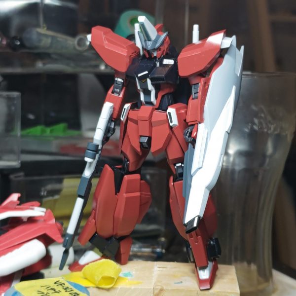 本体は塗装完了。デカールは背負いものが塗装終わったら。背負いものを洗浄、乾燥中。 
