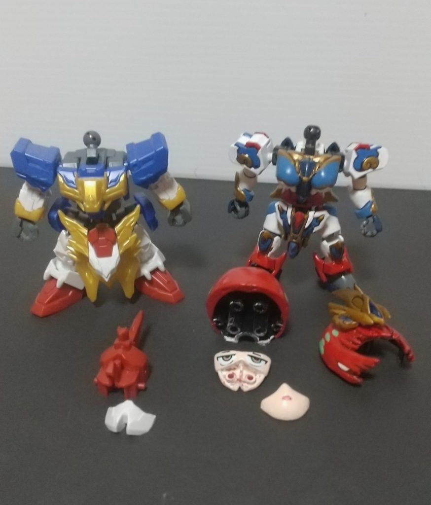 あと表情の差し替え用に同シリーズのキットを買ってきたんですが、構造が違うので出来ませんでした…やっぱ同じキットじゃないと駄目か?でもこれ売ってないんだよなあ 以上ですありがとうございました