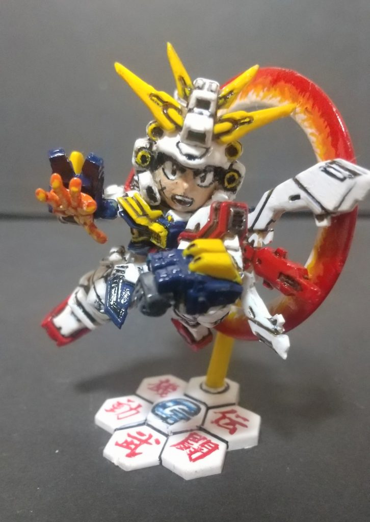 ドモンフェイスはBB戦士買ったらやろうと前々から思ってましたが、こちらが手に入ったのでやりました。精巧緻密なフェイスに上書きするような事は心苦しいですが…失礼致します 