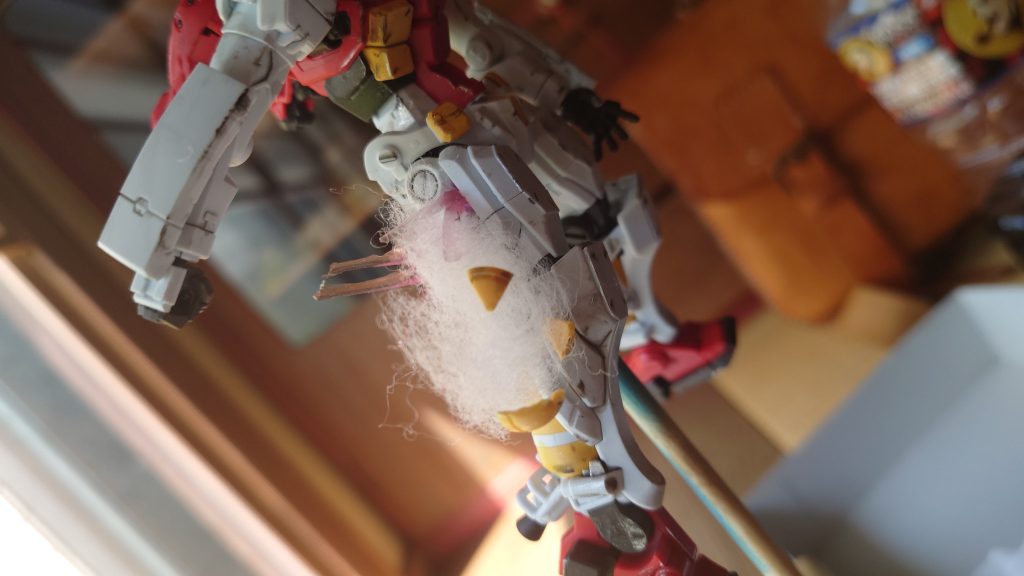 このキルトの中心部にこの後　クリアレッド塗装