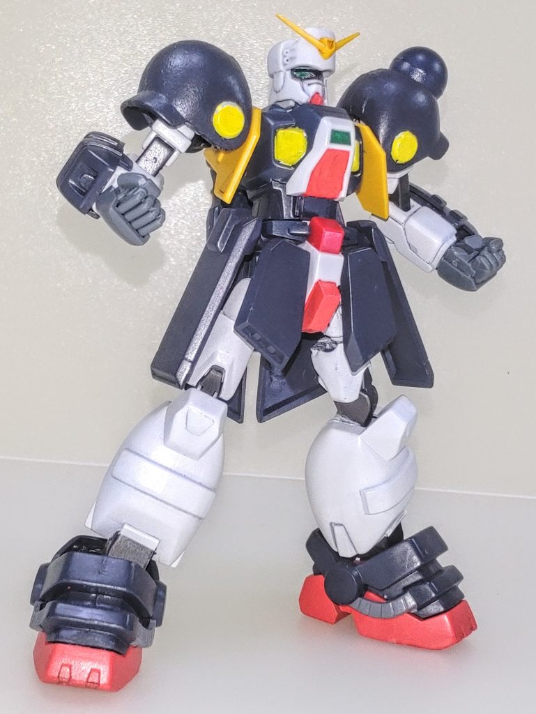 以上ボルトガンダムでした。現在各シャッフルのガンダム達はhg化されていますがそれ以前に改修したこのキット達があるので手は出さなくてもいいかなぁと思っています。このキット以外のシャッフルのガンダムも待機していますのでぼちぼち載せていきたいと思っています。　最後まで見て頂いてありがとうございました。