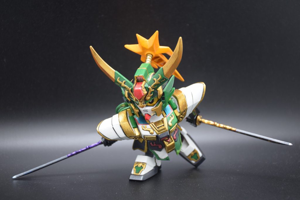 筆塗り全塗装 SDガンダム三国伝 – 劉備ガンダム(真三國無雙color ver.)