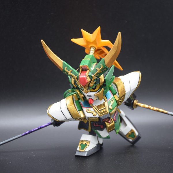 筆塗り全塗装 SDガンダム三国伝 – 劉備ガンダム(真三國無雙color ver.)