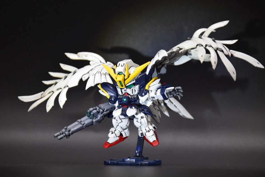 筆塗り全塗装ガンダム スペリオルディファイン No.01 – ウイングガンダムゼロ EW 完成