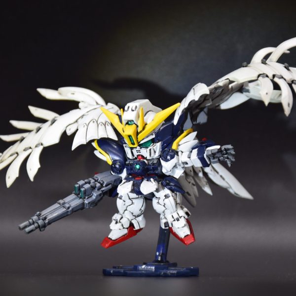 筆塗り全塗装ガンダム スペリオルディファイン No.01 – ウイングガンダムゼロ EW 完成