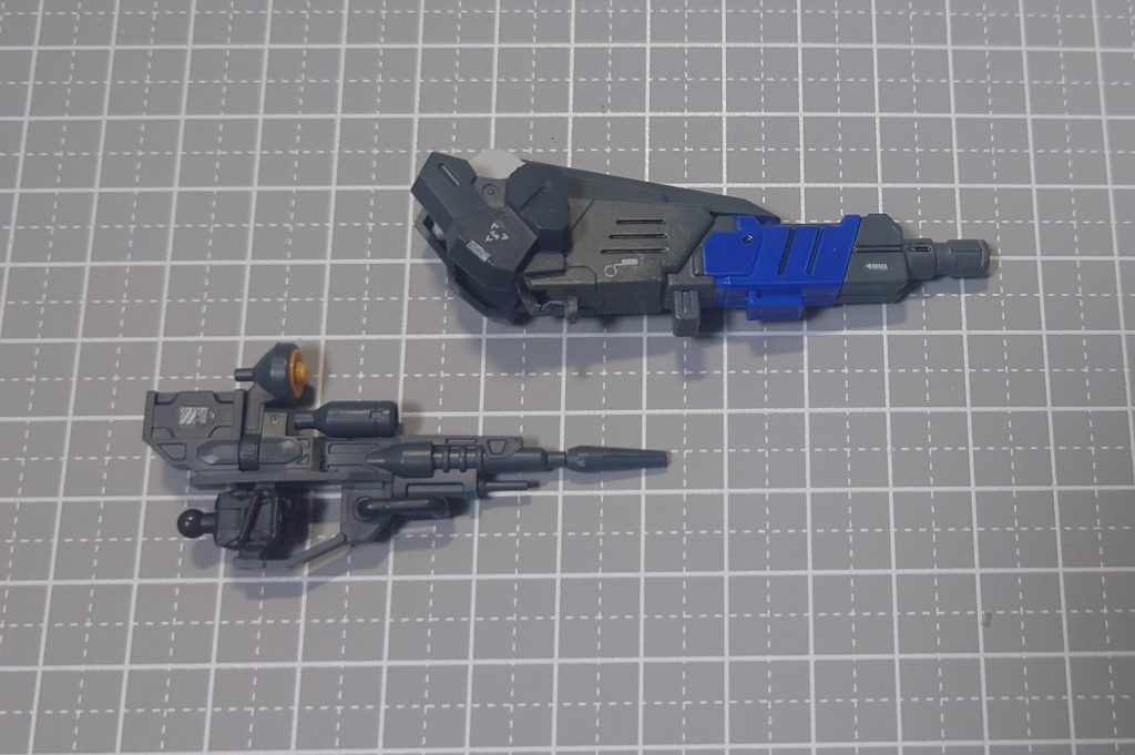 出力が強化されたハイパービームライフル。ノーマルライフルの上に被せるようになっています。着脱可能です。