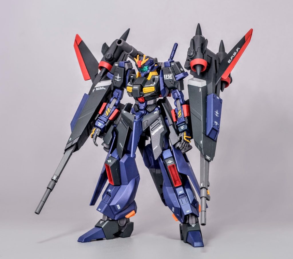 連邦軍が開発したゼータタイプの軽キャノンですMS形態からMA形態への変形が可能な大気圏内超高高度迎撃用MA/MSです