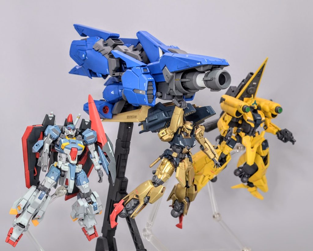 最後はエゥーゴチームです全部ゲルググ(GQ)を改造して製作した機体ですメタスも近日公開予定!!!ご覧いただきありがとうございました!