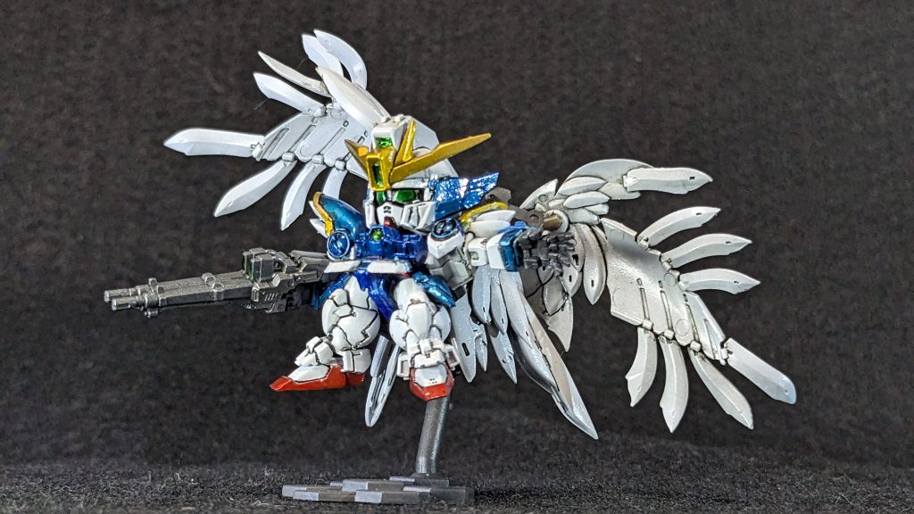 白い所はパールコートを吹いたのですが、墨入れした時フィルタリングしたのと同じ事に・・・ｗなので、あとから光沢トップコート吹きました。