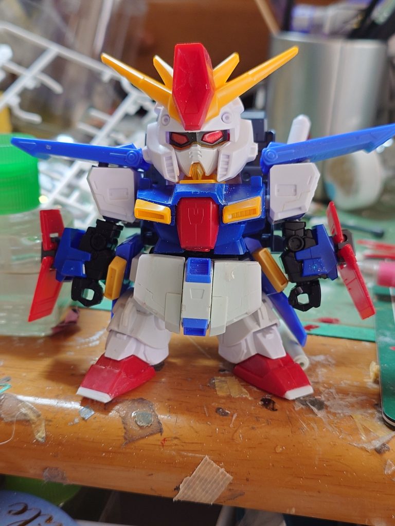 途中経過この時はまだ腰部分の延長をしていなかったので少し頭身が低いです