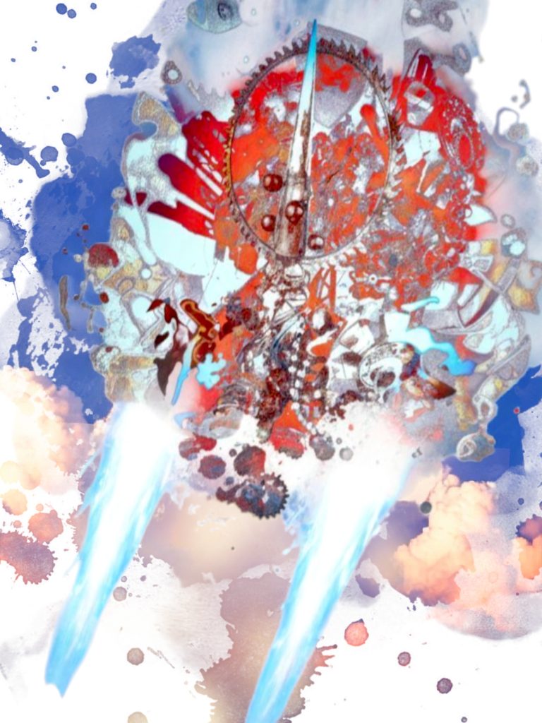 エグザべ「なんだ?! アレは?黒いIフィールド?!」カミーユ「 マズイ!」ブラン「 エイコ、辞めろ!!全て破壊するつもりか!!