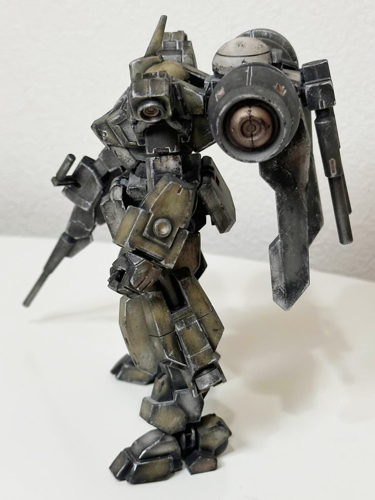 ウェザリングの反省点・改善点もありますが、武器やバックパックの合わせ目をスルーしちゃったのも、今は消しておけばよかったかも… .ᐟ と思います… ⍨⃝汚すと目立っちゃいますね… .ᐟ 学び… .ᐟ