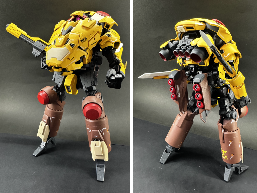 べべーん!ベタですが変形もできるぜ!オークランド研究所でアッシマーの開発に携わってたネタも追加で!ここまで出来るならアレもいけるんじゃね?っと思った方…正解です!