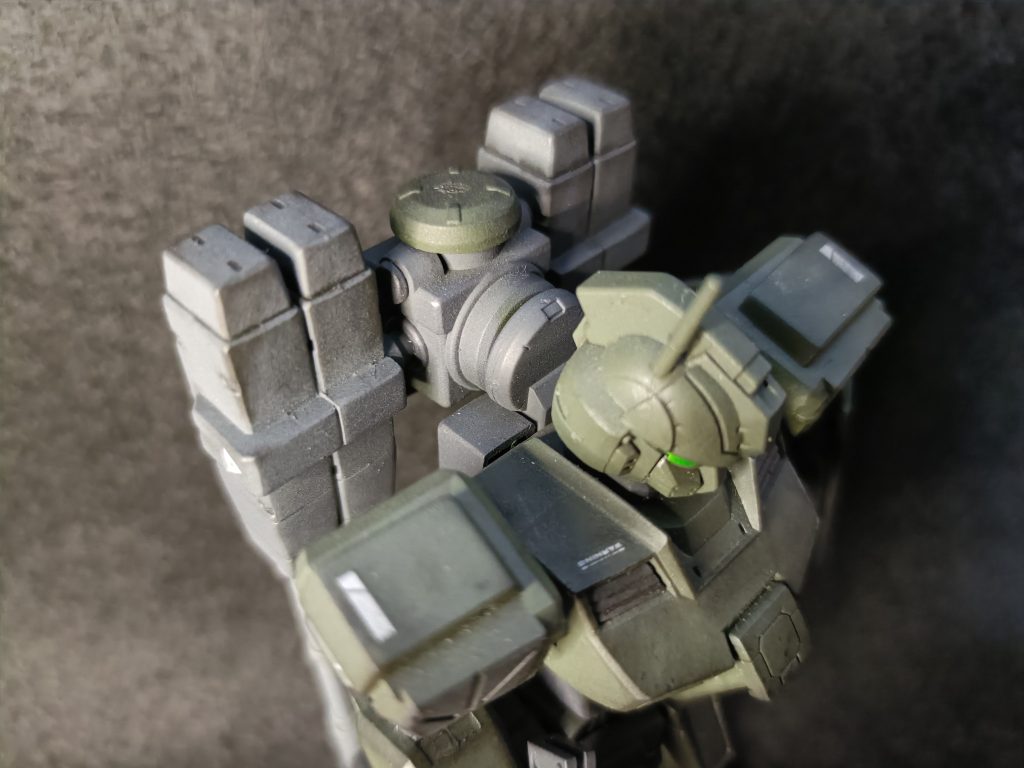 背部パック支柱アップ。