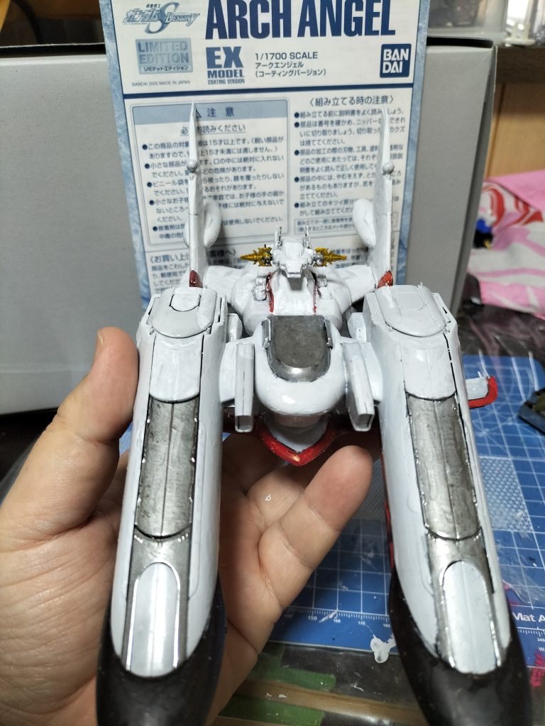 メタリックでしたが塗装しました