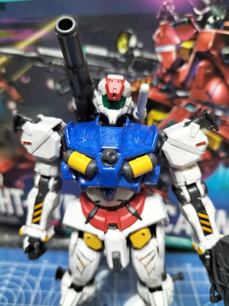 下地を筆塗りで白で塗り乾燥後マーカーで塗りました