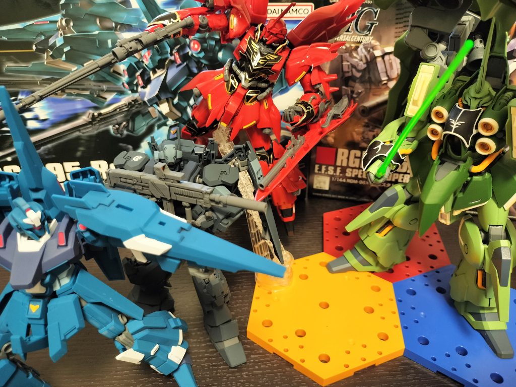 ユニコーン祭りですが、シナンジュ以外はつや消し仕上げです。