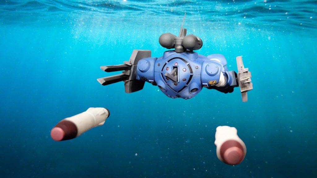 突撃時、大型魚雷発射。デコイ兼火力増強。