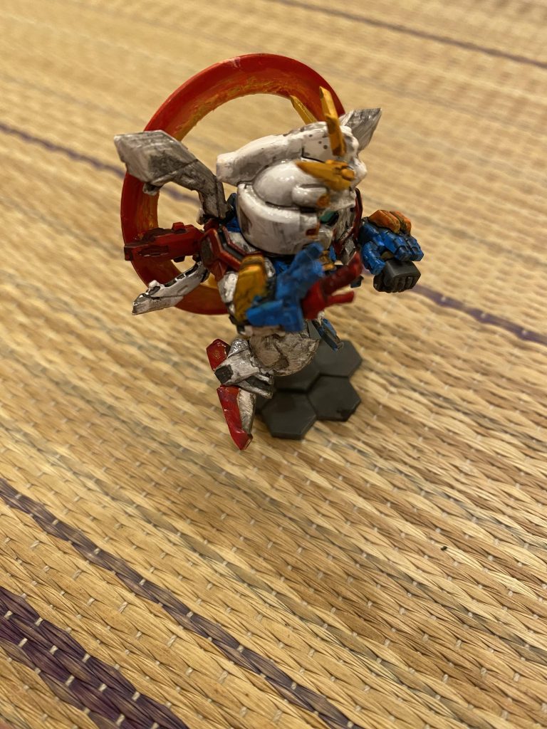 斜め後ろから。