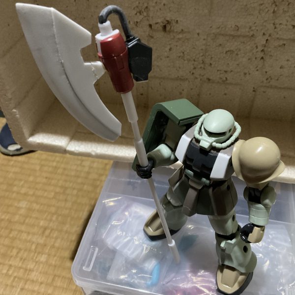 ジャイアントヒートホーク持たせてみたくて製作中（1枚目）