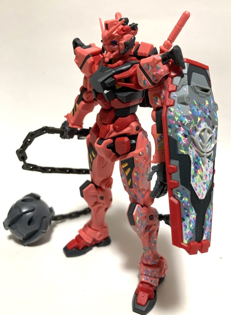 αの集合の様な模様は、私の筆では再現出来ず。1/144縮尺の遠目での見た目を再現出来ていれば。出来てる?