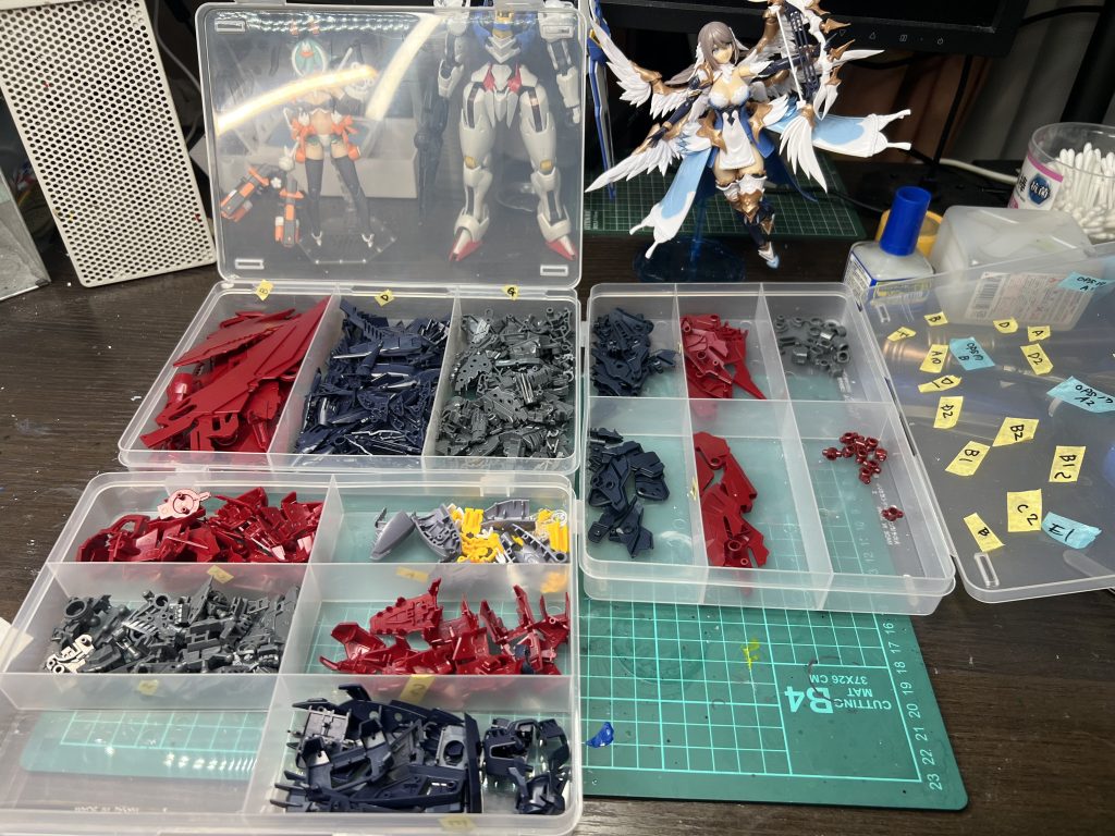 二度切り、ヤスリだけで結構な時間が溶ける