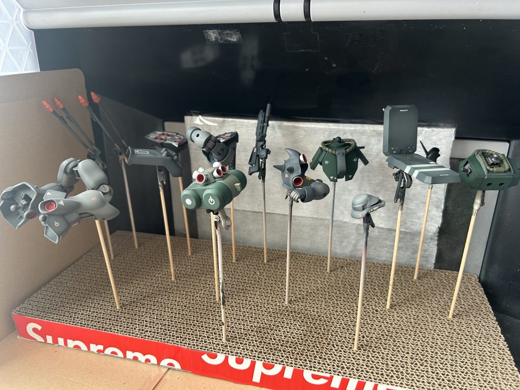 バーニアが多いのでマスキング量も多かったですが作っていてとても楽しいキットでした。最後までご覧頂きありがとうございました。宜しければ次回も見て頂けたら幸いです！See ya!