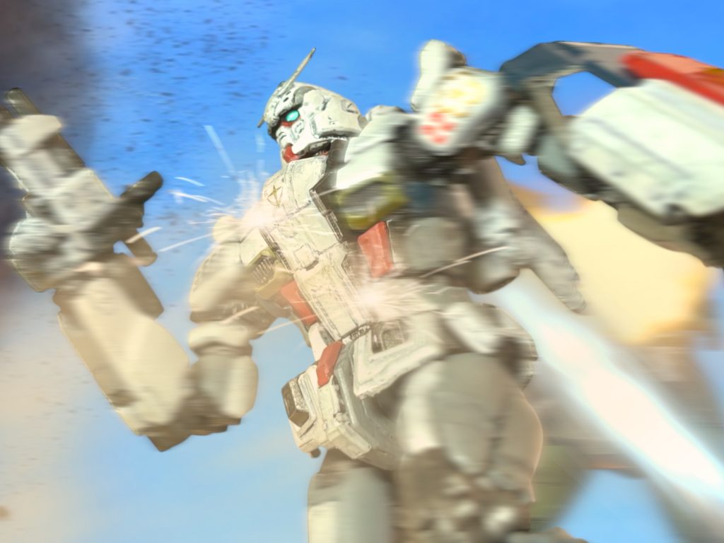 (特に面白みのないデータだ。) ブリーフィングを終え、”レッドウォーリア”のコクピット内で、ジン・サナダ曹長は内省した。地球連邦軍第22遊撃MS部隊から共有を受けた、ガンダム陸戦強襲型の運用データを見たが、特に目を引くようなものはない。配備されてから、たった一度しか実戦に出ていないのだから当然かもしれないが、それにしても、せっかくの運動性を十分に活かしきれていない。装甲の厚さに任せて、被弾ありきで力任せに運用されている。自分が先日試したやり方と大して変わらない。 ルーマニアでもう1機、稼働していた機体があったようだが、そちらはコクピットを潰されてしまったらしく、データが残っていない。ニュータイプ兵が運用していたと言うから、残念に思う。(なぜ、パイロットはあいつではなかったんだ。) キョウ・ミヤギなら、もっと上手く扱ったのではないかと言う考えを頭が過った後、もう彼女のことを考えるのは止そうと思い直した。「おい、そのデータ、こっちにも回せ。」 トニーが、コクピットの外からこちらを覗き込んでくる。「大したデータじゃないぞ。何に使うんだ。」「たいしたって、お前も結構言うな。あ、わかった。」いつも以上ににやにやとしながら、言葉を続けようとしている。嫌な予感がする。「例の”シングルモルトの戦乙女(ヴァルキュリア)”。彼氏はそのガンダムのパイロットだろ。基地内であっという間に噂になってた。」「だから何だ。」「不愉快だね。こちとら命懸けで戦争してんのに、隊内で熱愛かまして、後方の安全地帯で哨戒と教導任務で慰労だと。MS戦は学生のクラブ活動じゃないんだぜ。」 それは、理解できる。ジンがミヤギに対して感じた失望も、そういうところからきているのかもしれないと思った。しかし、それで片付けてしまうと、自分の感情がひどく矮小化されてしまうような気がした。「お前こそ、同期のよしみでワンチャン狙ってたんじゃないのか。つけ入る隙がなくなって、拗ねているのはお前だろ。」 こういう、下世話で低俗なゴシップに集約されてしまうのが、1番不愉快だったが、ジンの