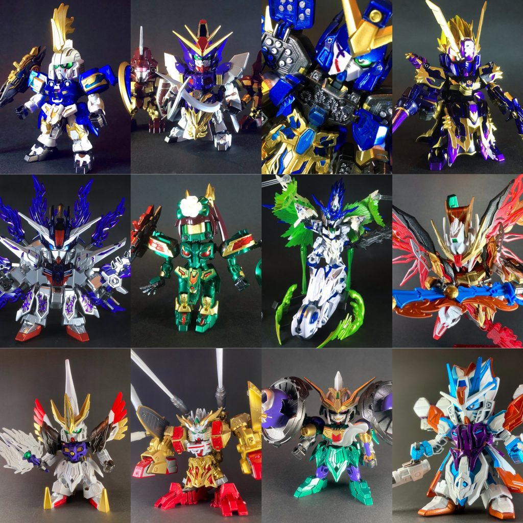 ・夏侯覇トールギスⅡ・楽進ガンダムサンドロック・于禁ガンダムヘビーアームズ・臧覇クロスボーンガンダムX2・司馬師レジェンドガンダム・夏侯月姫トールギス始龍・文鴦ダブルオースカイメビウス・司馬昭デスティニーガンダム・郭嘉ガンダムヘブンズソード・戯志才グランドガンダム・陳宮ウォルターガンダム前回の荀攸の製作時、正史『三国志』著者の陳寿が「謀略に失策が無く、漢の高祖劉邦の参謀の張良・陳平に次ぐ」として荀攸・賈詡の2名を最大級の賛辞で評している事から、是非とも次は賈詡を作りたいと思っていたので今回趣味全開でオリジナル製作する事が出来てとても楽しかったです。以上、閲覧頂きありがとうございました。