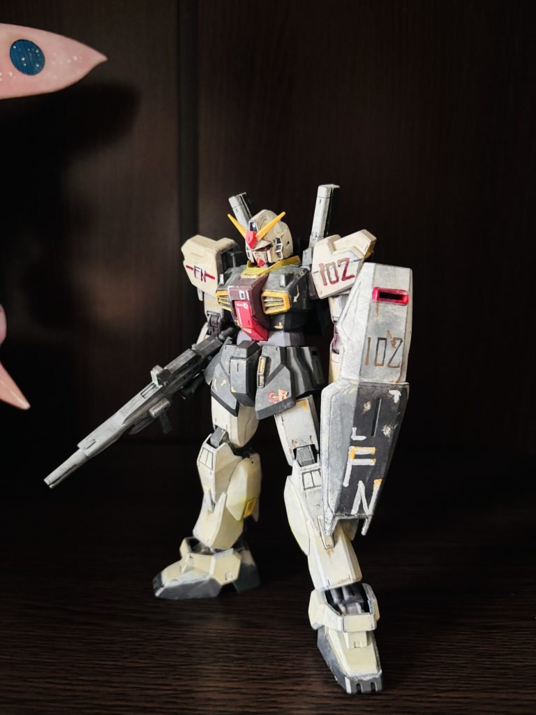 ガンダムMk-Ⅱ アクリガッシュ筆塗り