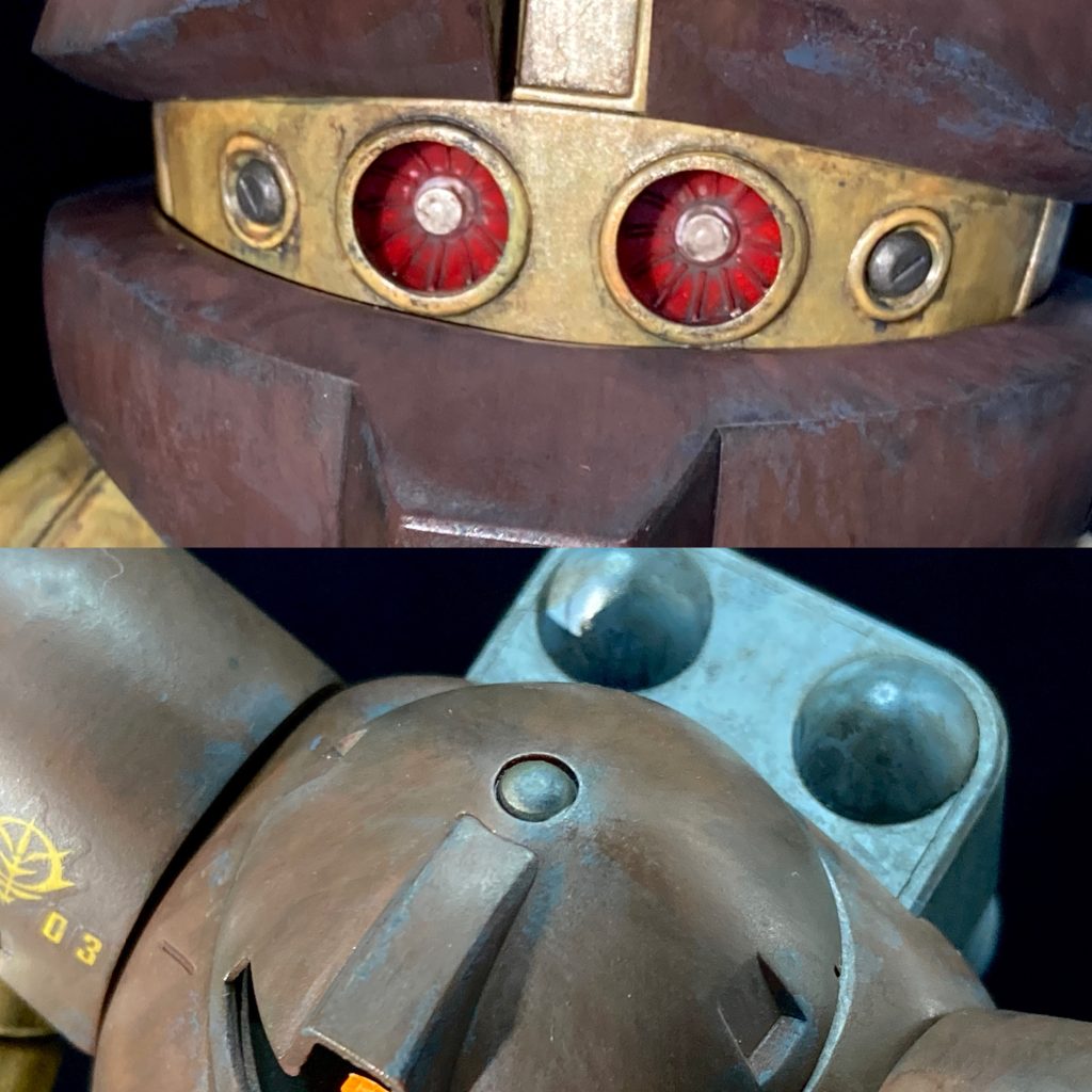 お腹の魚雷と頭頂部のフリージーヤードをコトブキヤのパーツでディティールアップしてみました。