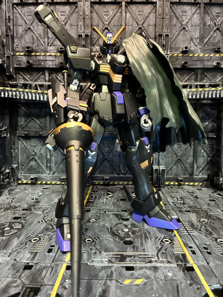 本体は、ほぼ完品だったので、武器のショットランサーを、壽屋のウエポンパーツで作りました