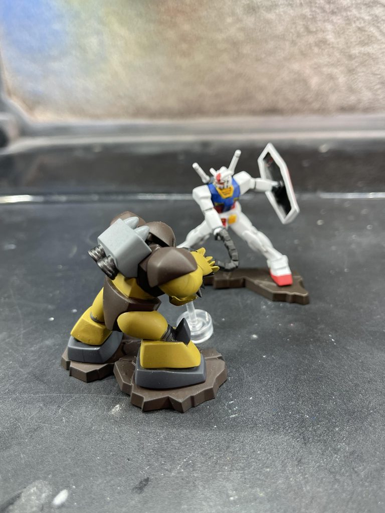 最後に、以前に作成したゴッグと一緒にパシャリ。