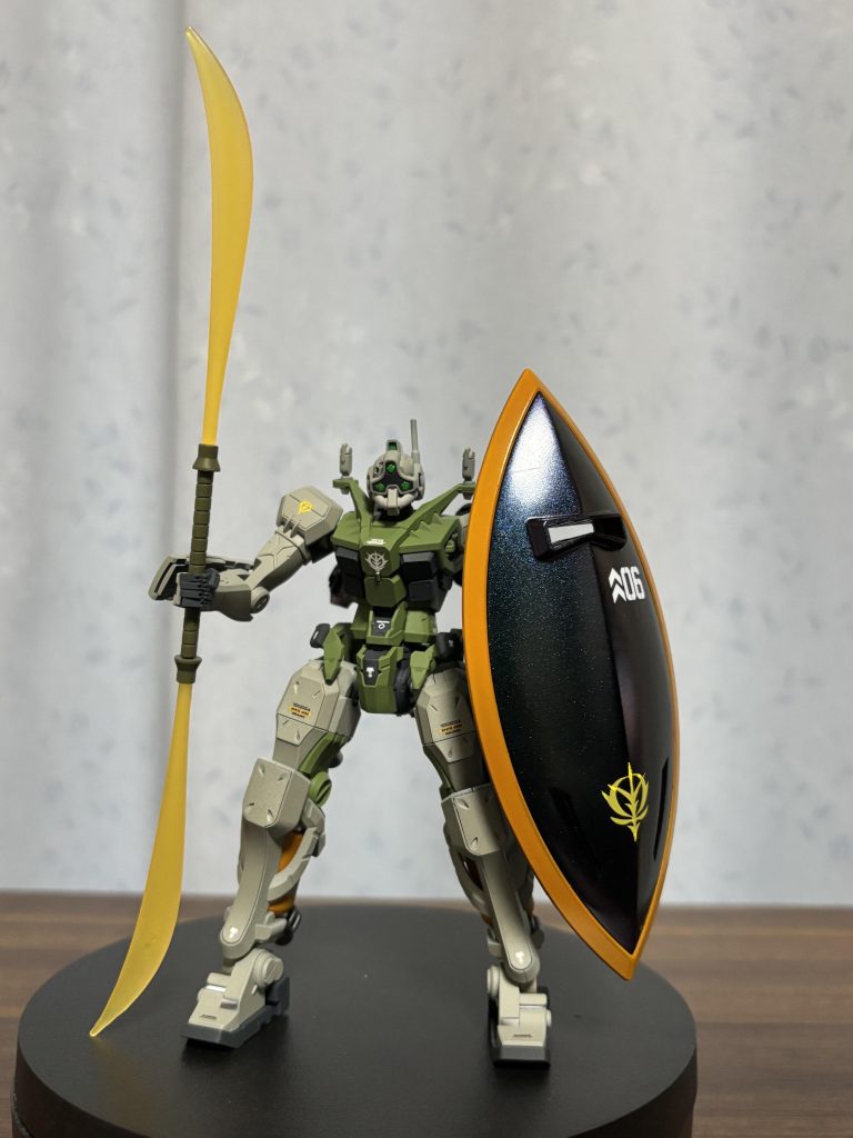 ビームナギナタも。シールドのみマジョーラ　アンドロメダで光沢塗装。