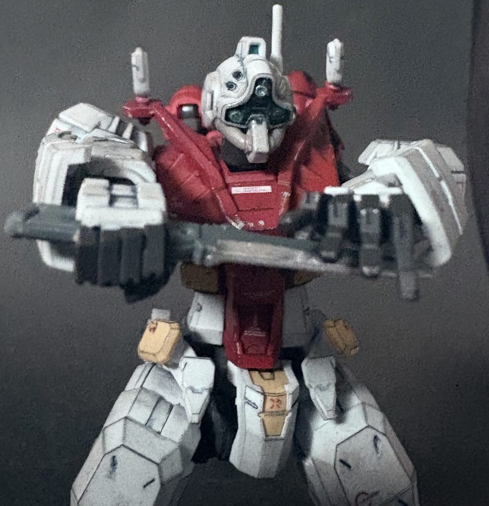 使徒を退治する巨大兵器のポーズ