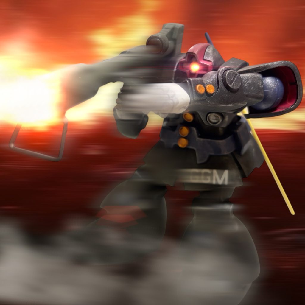 (遊んでいやがる——こいつ!)アイザックは、”赤鬼”に向けてバズーカを放ったが、かすりもしない。