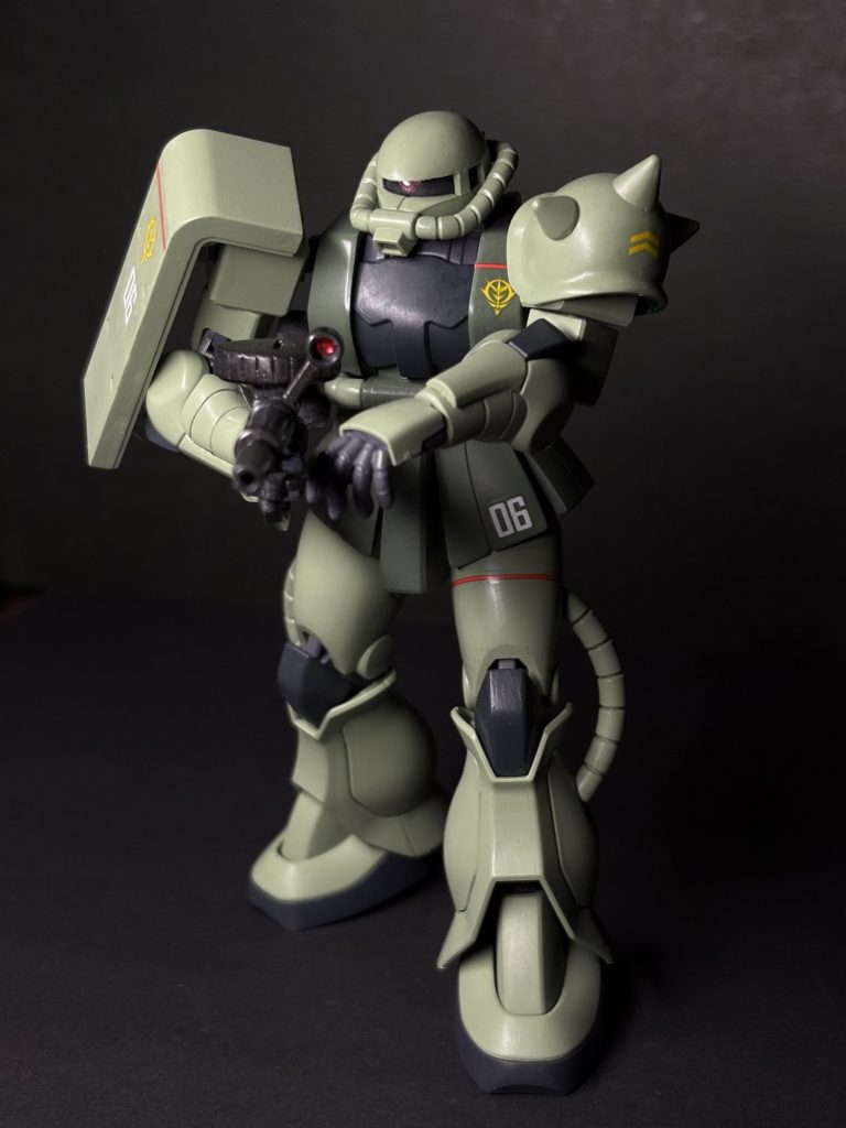 HG241 量産型ザク 筆塗り全塗装–6枚目/制作者：真夜中模型堂