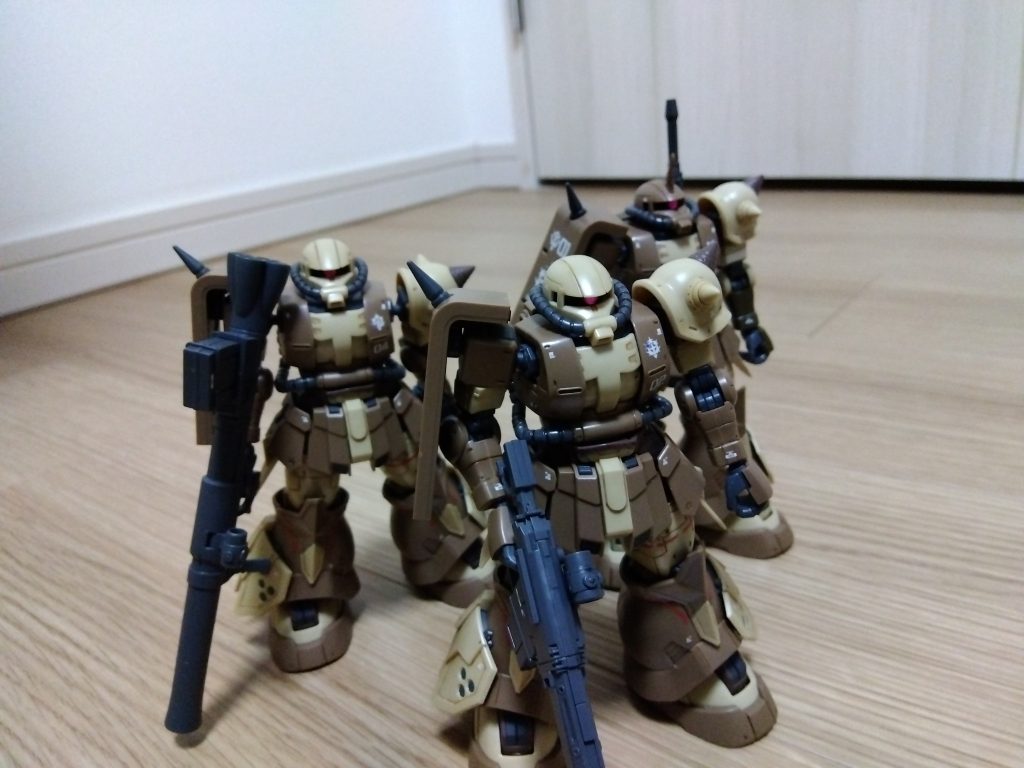 以前作った地上用高機動型と。