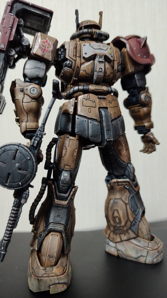 HGザクⅡ　F型ソラリ機（お手軽成形色部分塗装）–2枚目/制作者：@suketora86