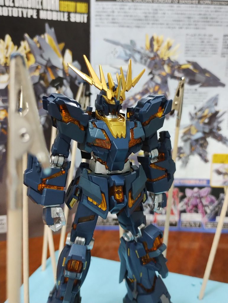 トップコート前、スミ入れ前。